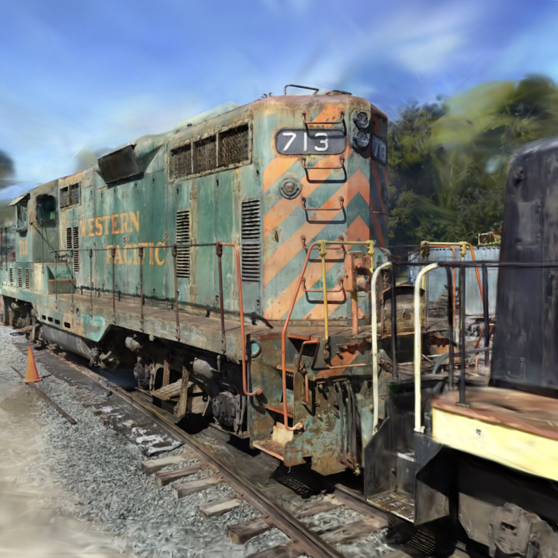 Outdoor train scene capture